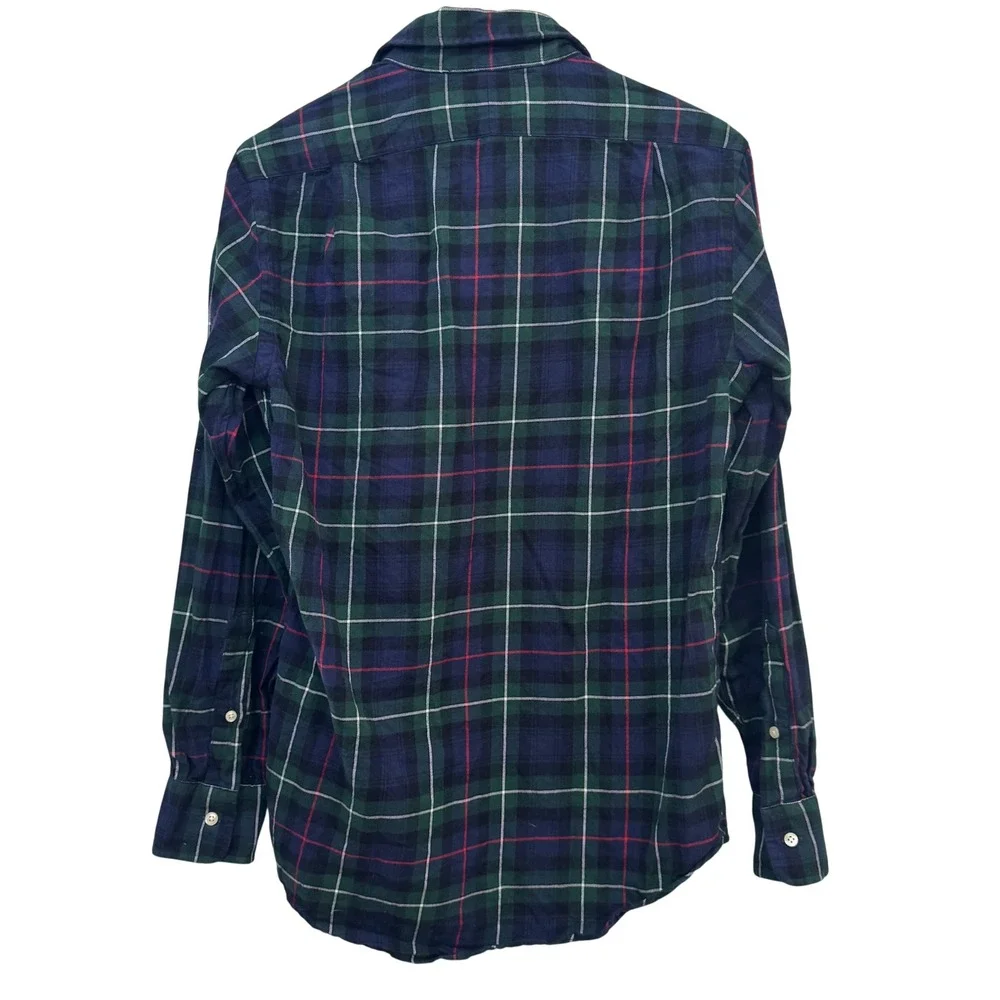Polo Ralph Lauren Mens Shirt Small Classic Fit Plaid Button Down Cotton